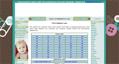 Desktop Screenshot of childadoptionlaws.com