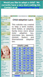 Mobile Screenshot of childadoptionlaws.com